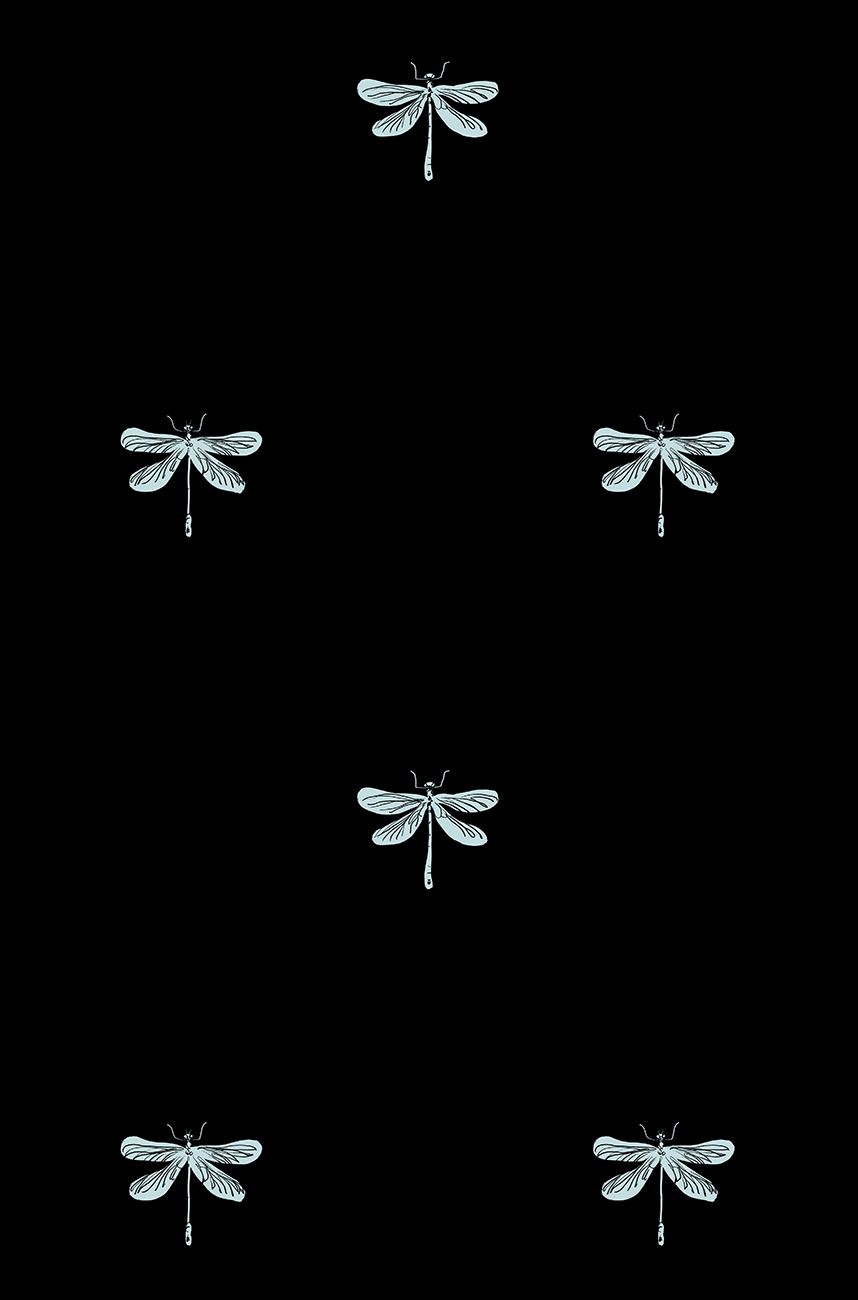 Dragonfly Geometric Pattern by Open Toe Illustration