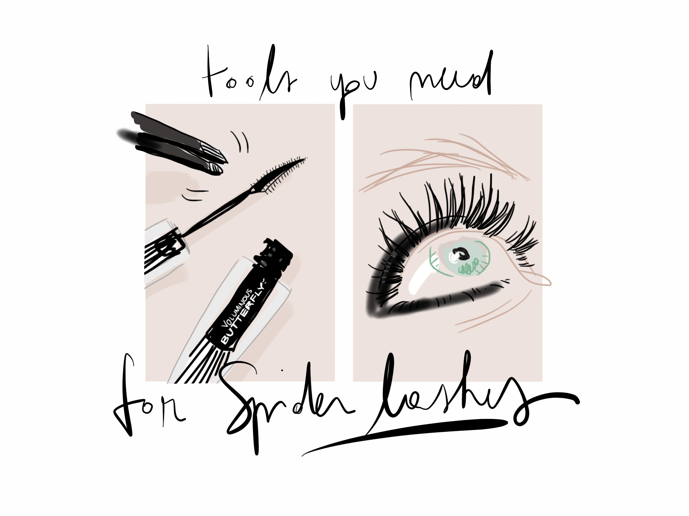 Makeup tips illustration