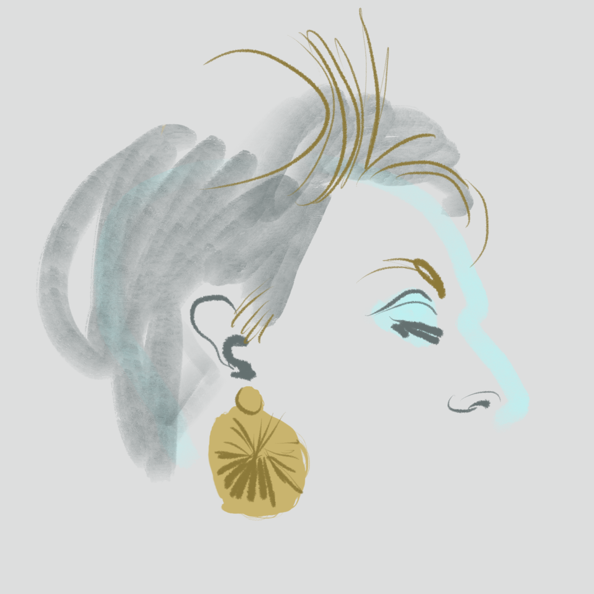 Hairstyle - Beauty Illustration by Silvana Mariani