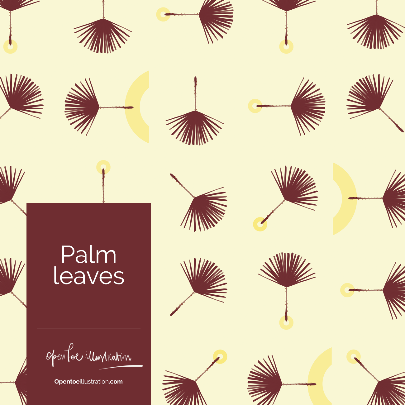 Palm Leaves pattern by Silvana Mariani