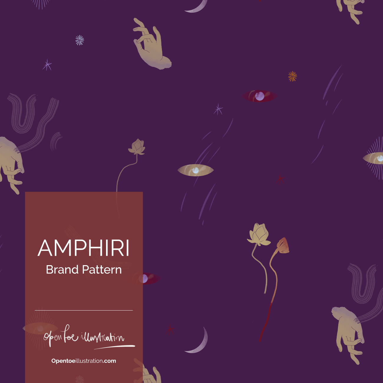 AMPHIRI brand pattern by Silvana Mariani