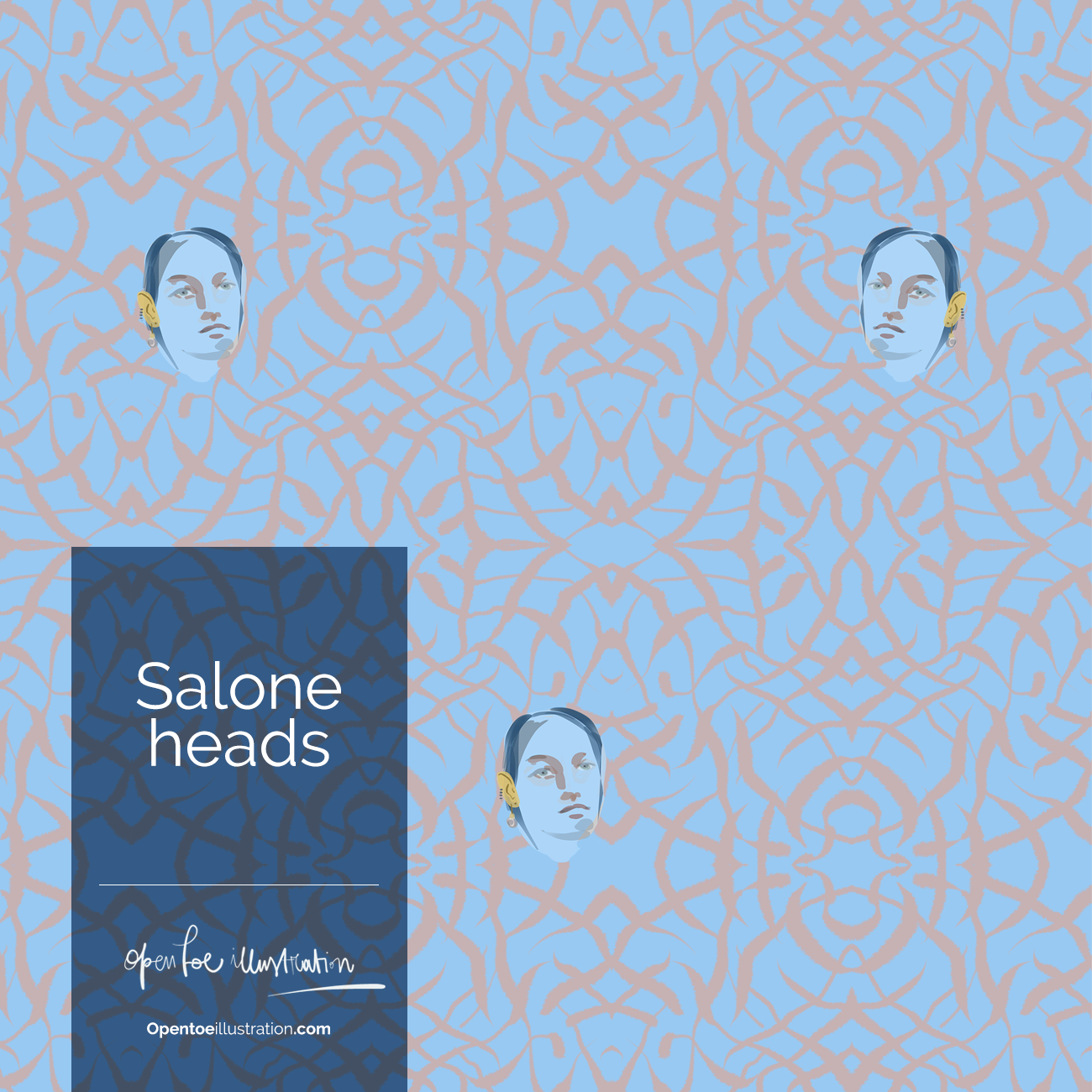 Salone Heads pattern