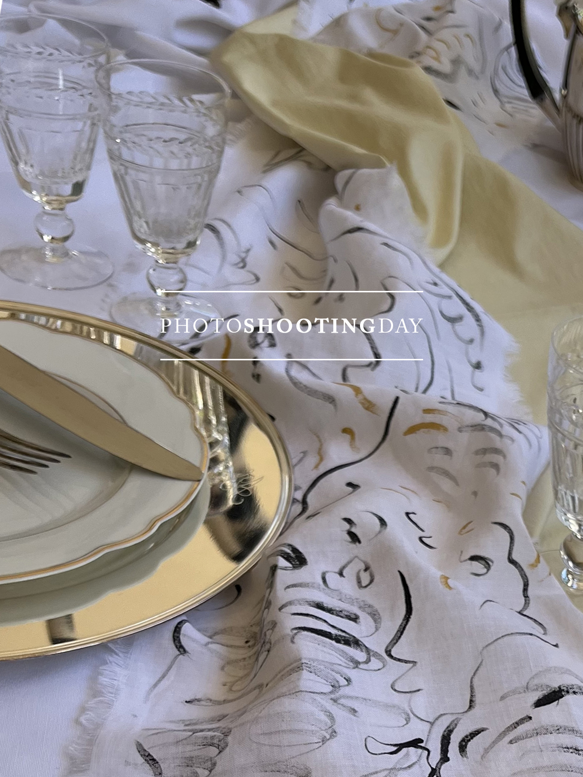 Photoshooting, Live painting set by Silvana Mariani x FaMicroweddings