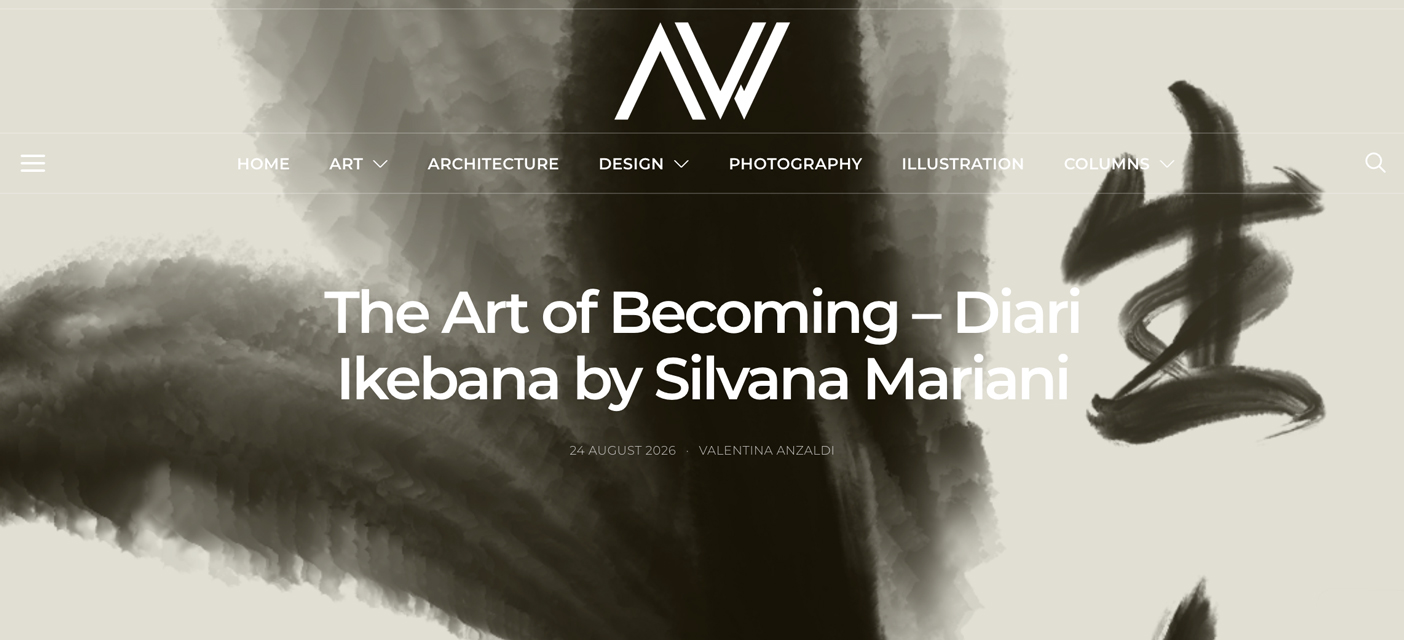 Artwort article Diari Ikebana Artwort website screenshot